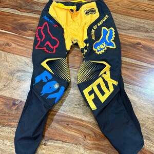 Fox Racing Motocross Pants 180 CZAR Youth Pants 8-24 Black Yellow